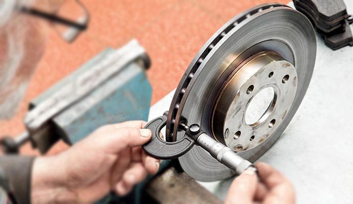 quality check of brake discs