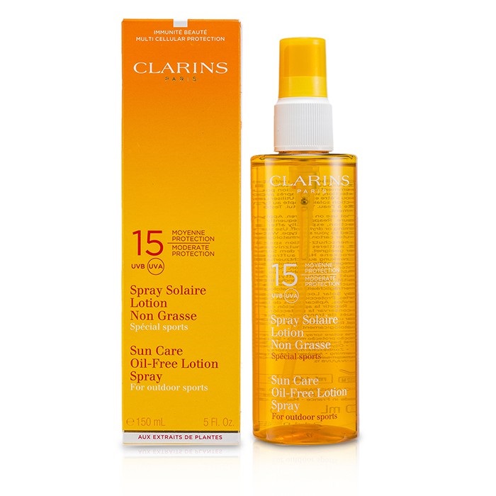 Bezolejowy spray do pielęgnacji skóry Clarins SPF15