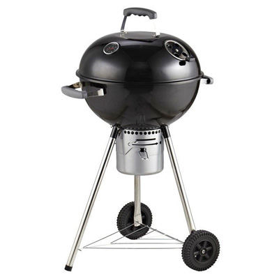 GRILL-BBQ DELUXE ROUND SECTION ON WHEELS WITH 46 CM CAP, ART. 22018N