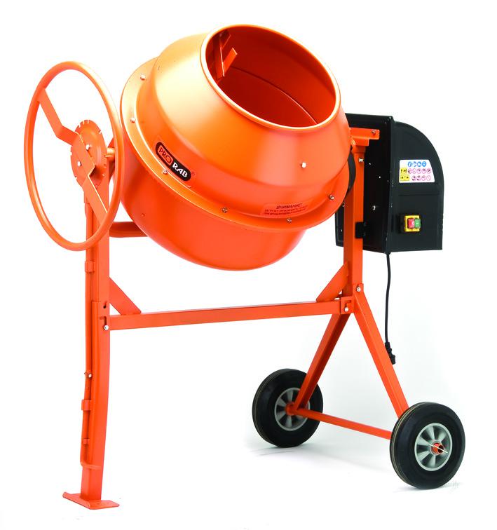 Gravity type concrete mixers