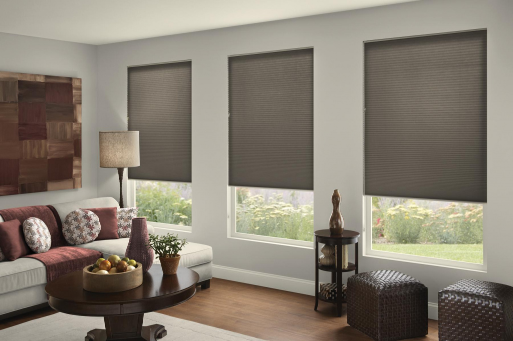 roller blinds in the interior