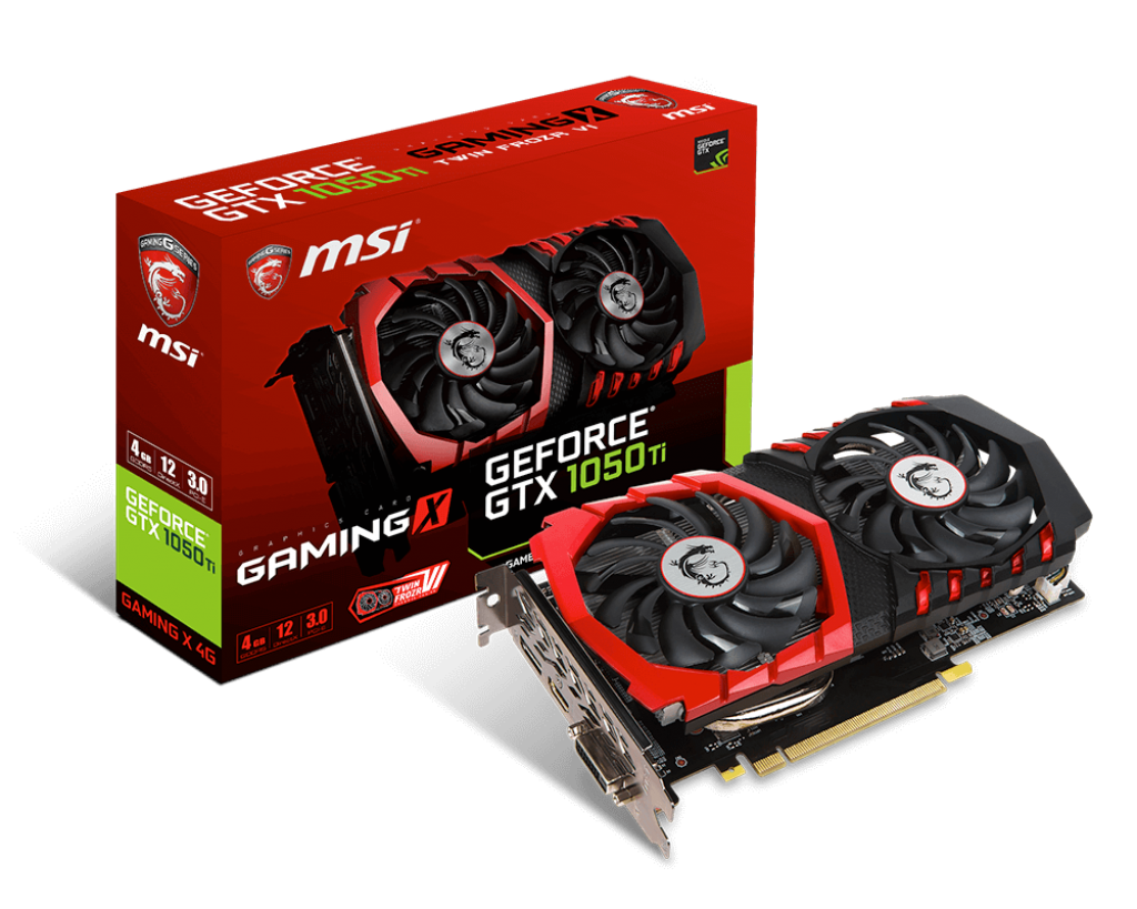 MSI GeForce GTX 1050 Ti Gaming X 4G