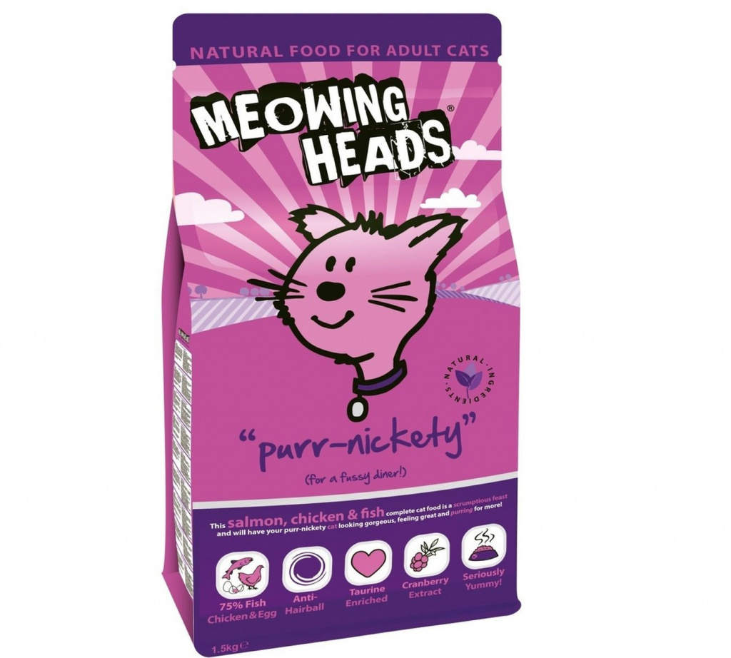 Meowing Heads Purring with Salmon and Chicken (1.5 kg)