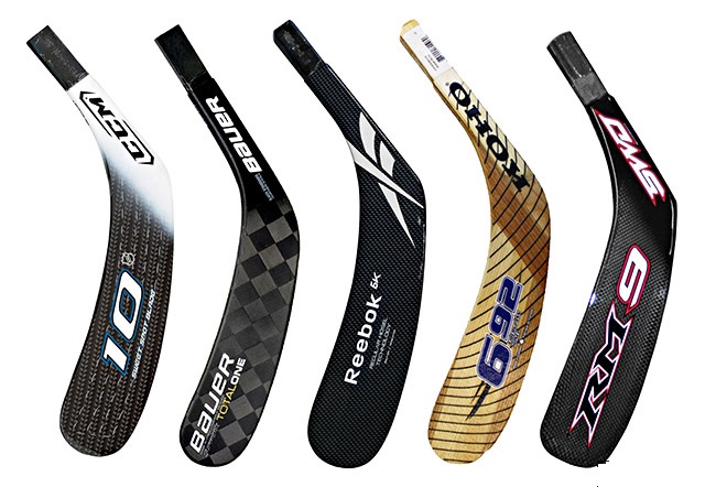 Types of hockey sticks