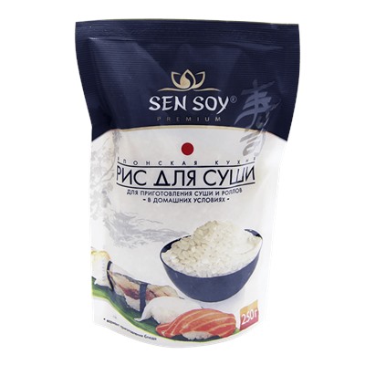 Sen Soy round grain rice for sushi 250 g