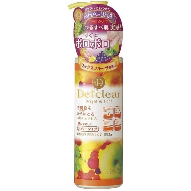 MEISHOKU DETCLEAR BRIGHT & PEEL AHA & BHA FRUITS PEELING JELLY.jpg