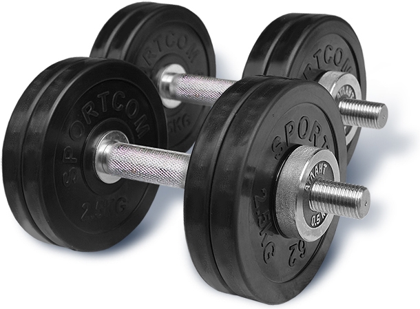 Collapsible dumbbells