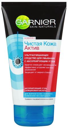 Exfoliating Scrub with Charcoal Pure Skin Active, Garnier