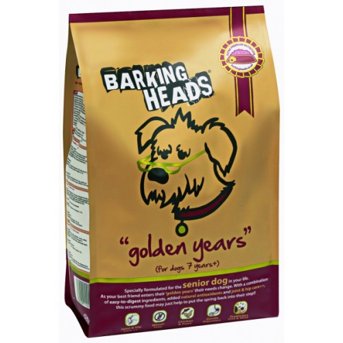 Barking Heads for dogs over 7 years old “golden years”