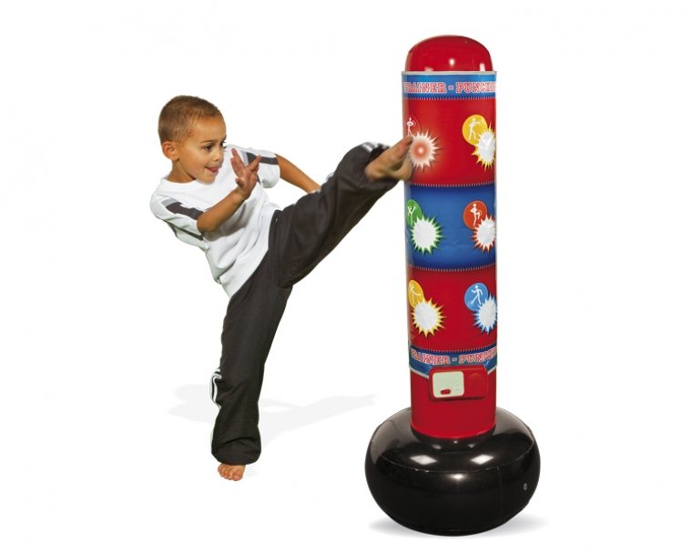 Inflatable punching bag