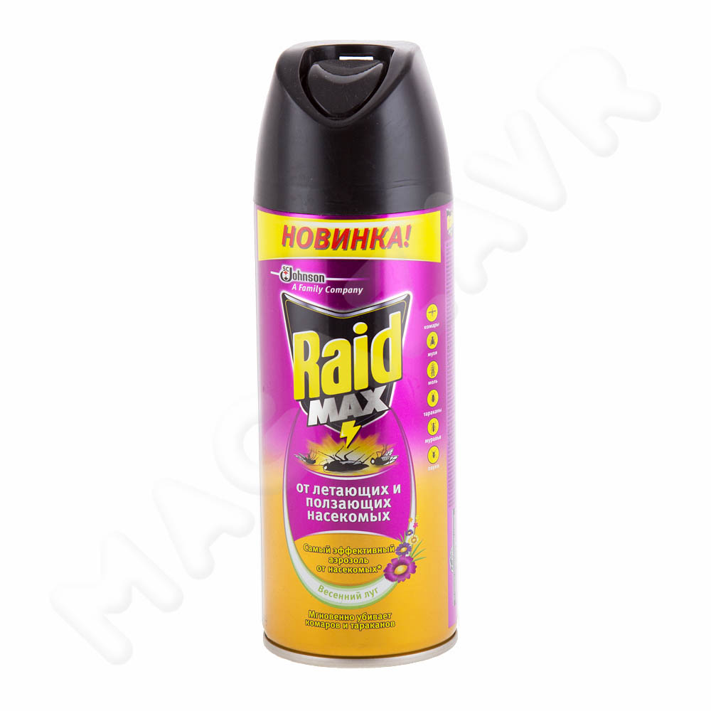 Aerosol from flying and crawling insects Raid Max