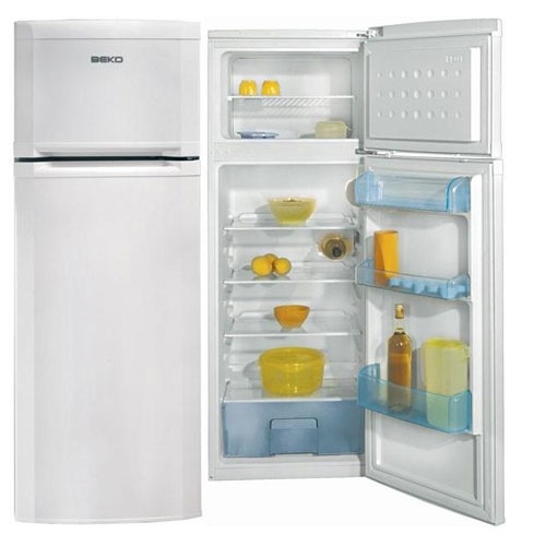 Two-compartment refrigerators with top freezer