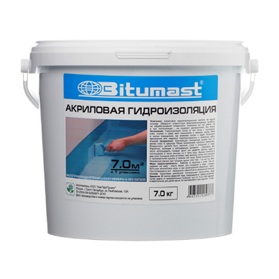 WATERPROOFING ACRYLIC BITUMAST 7 KG