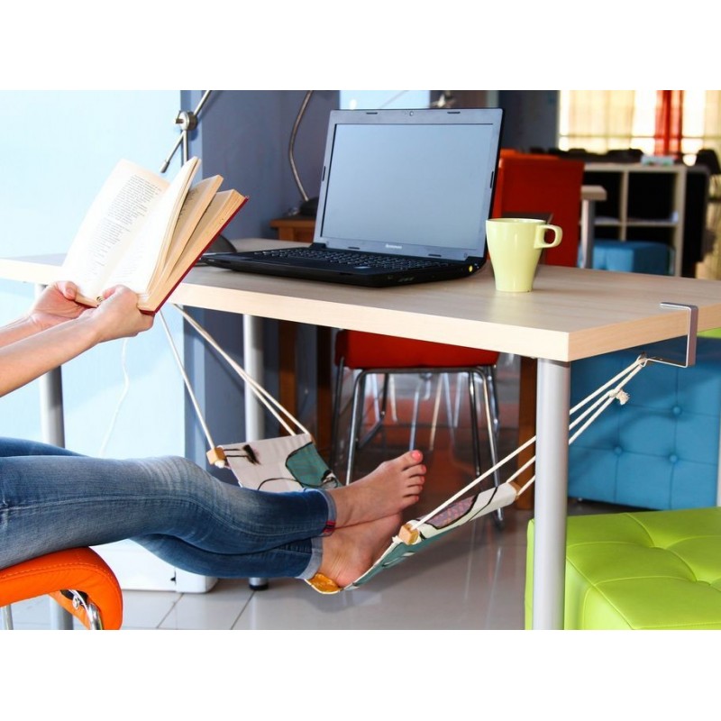 Hammock for a worker desk with a logo