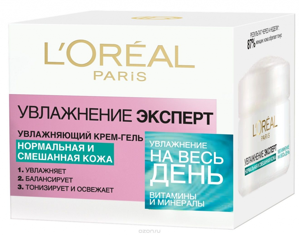 KREM NA DZIEŃ DO ŻELU NORMALNEGO I MIESZANEGO LOREAL PARIS MOISTENING EXPERT.jpg