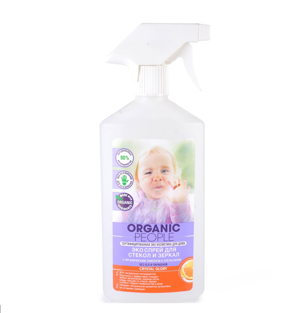 Organic People Eco-spray for cleaning glasses and mirrors