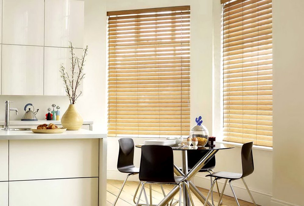 blinds in the kitchen