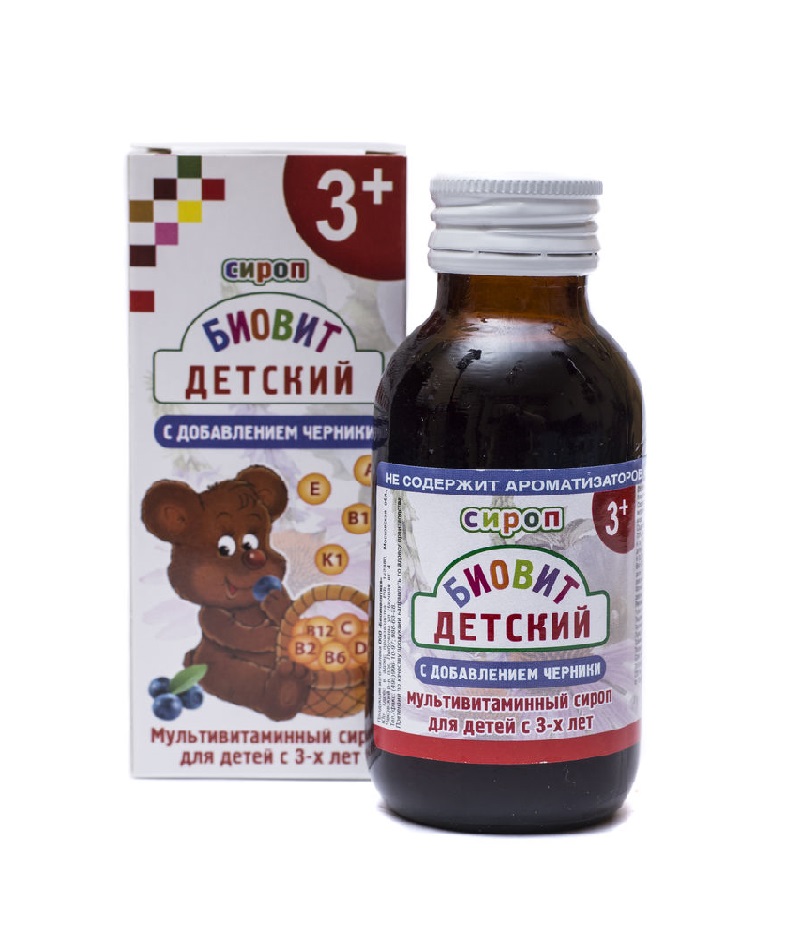 Biovit baby syrup with blueberries