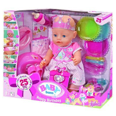 ZAPF CREATION BABY BORN DOLL INTERACTIVE FESTIVE