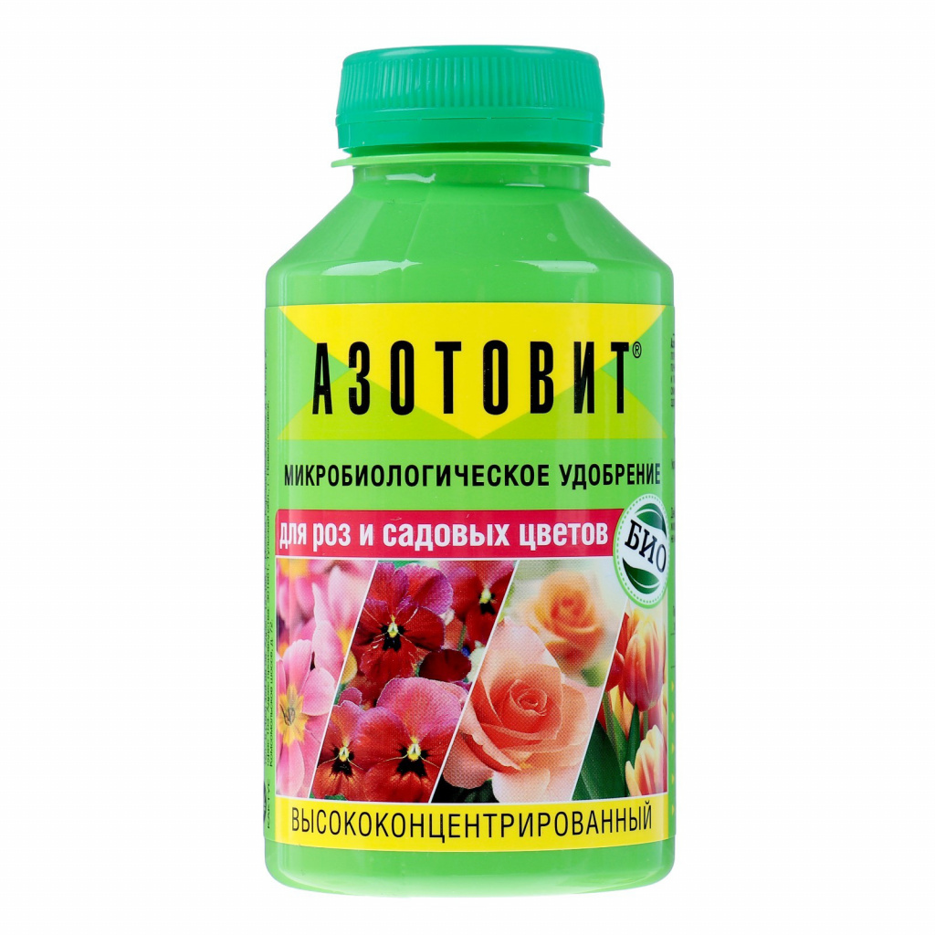 Microbiological fertilizer Nitrogen for roses and garden flowers, A10050, 220 ml