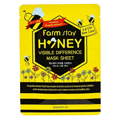 FARMSTAY FABRIC MASK WITH HONEY AND PROPOLIS, 23 ML-1